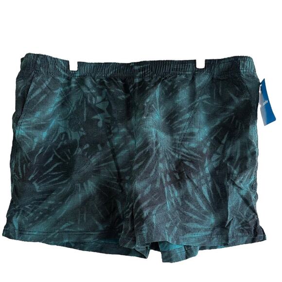 Columbia Omni-Shade Sandy River II Shorts UPF 30 Tie Dye Green XXL NWT - Picture 2 of 8